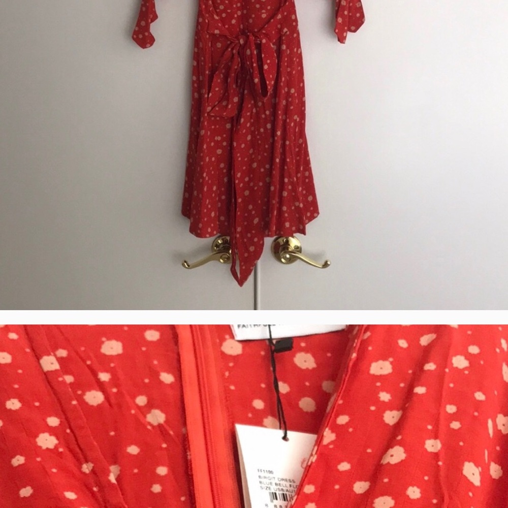Faithful the brand red tea dress